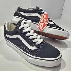 VANS OLD SKOOL ORIGINAL UNISEX ICON CANVAS SKATE SHOE M5.5/W7 BLACK/WHITE